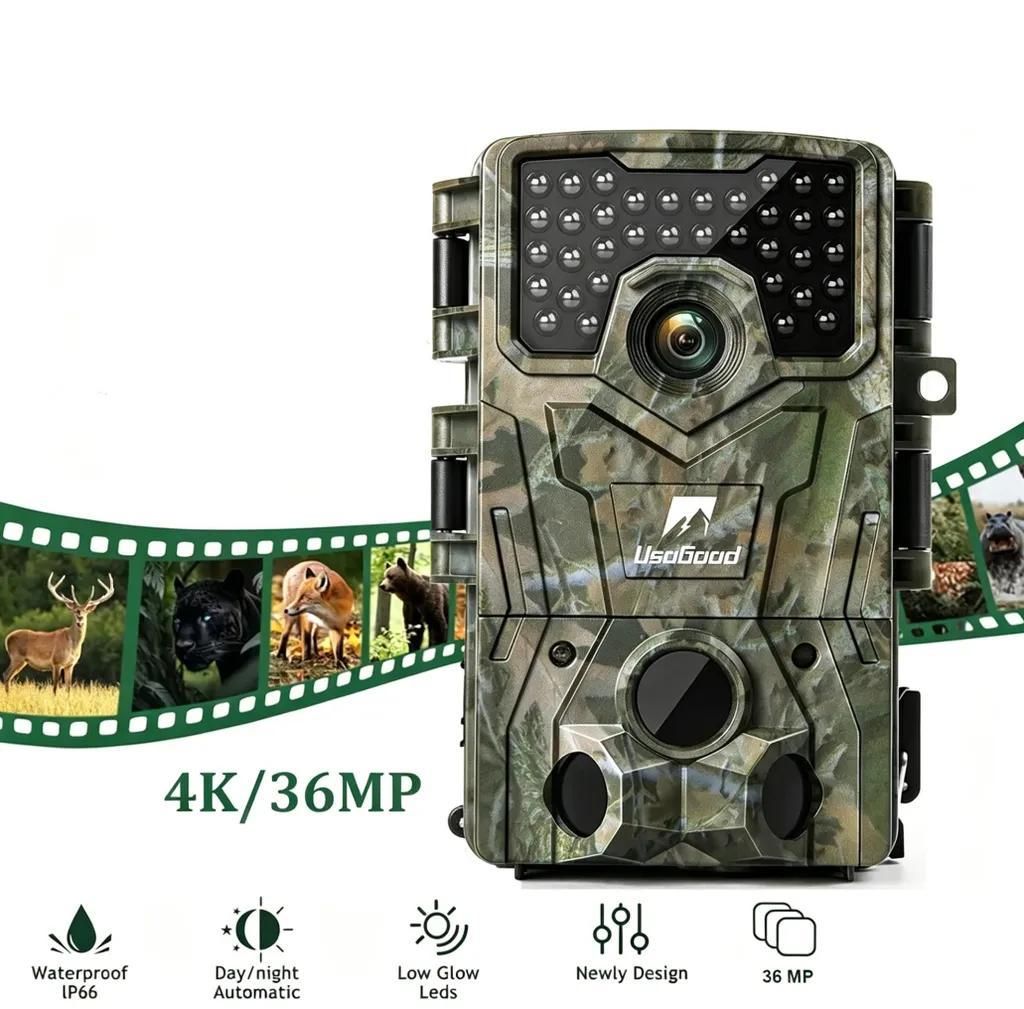 Wildkamera 36MP 4K Wasserdicht Tierkamera mit 32G Produktbild 