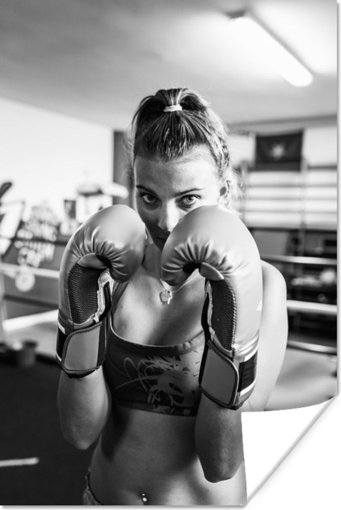 MuchoWow Poster Boxen - Frauen - Sport 60x90 cm - Wanddekoration