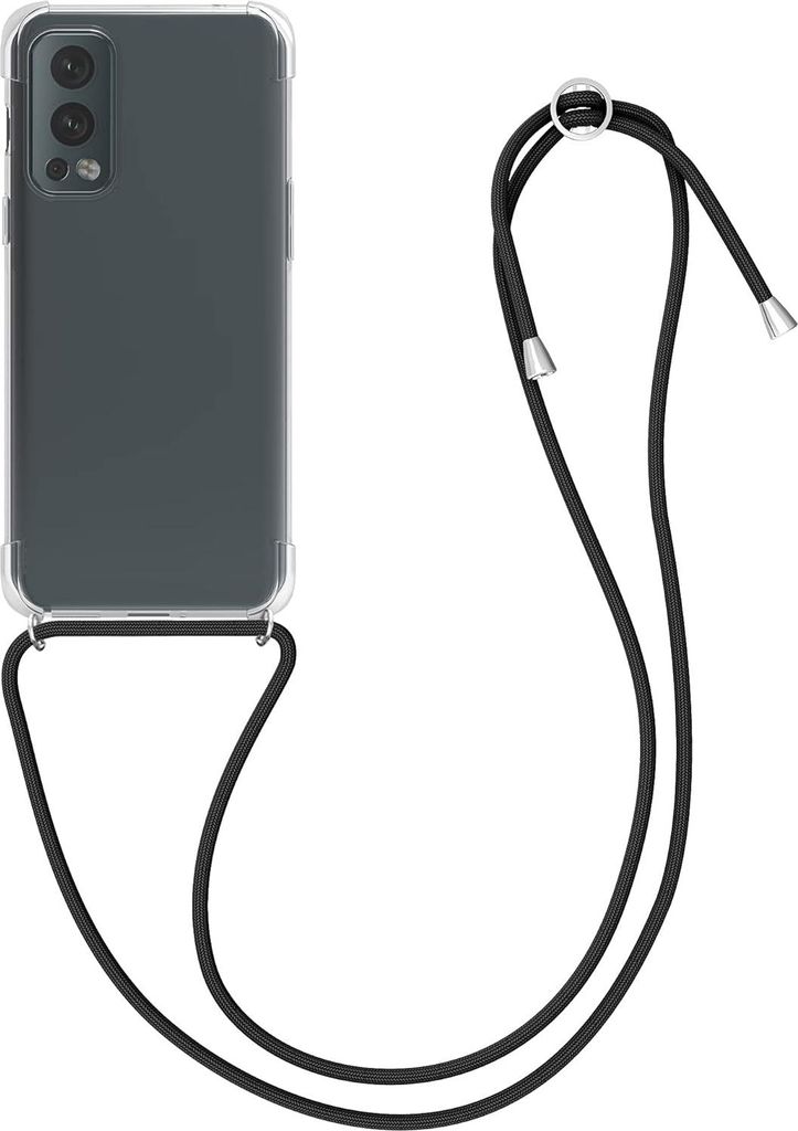 Puzdro pre OnePlus Nord 2, priehľadné, bezfarebné + šnúrka Obrázok produktu 
