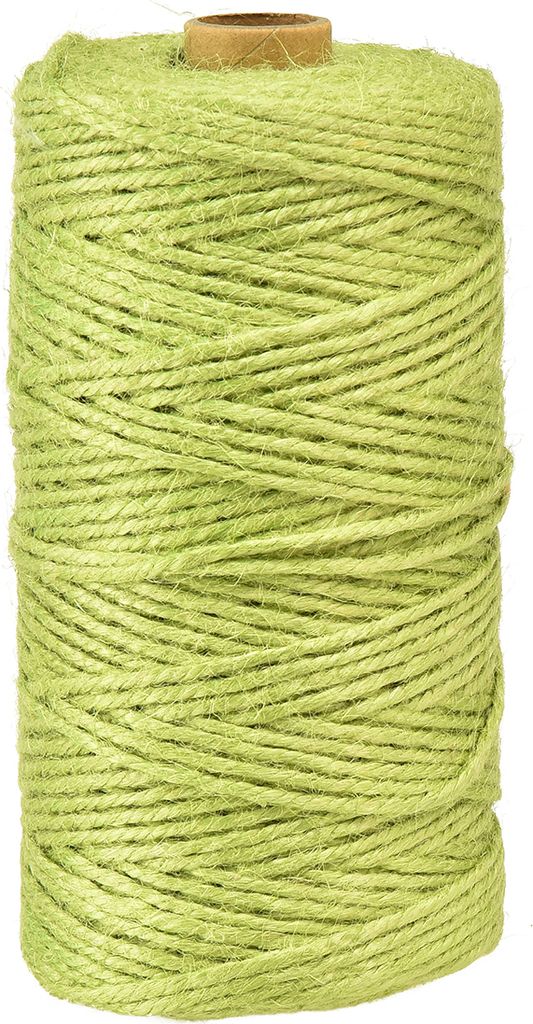 Juteband Hellgrün Ø3mm 200m Jutekordel Grün Dekoband Naturfaser