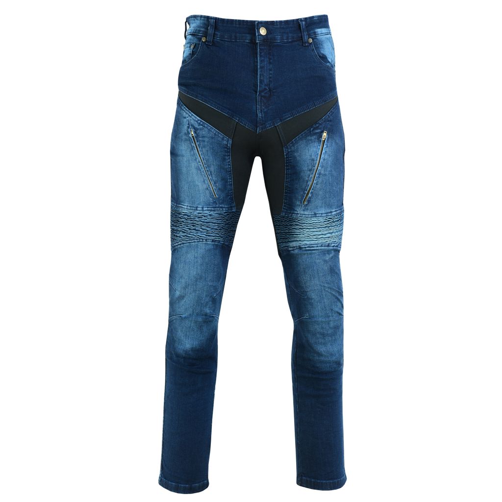 Motorradhose Jeans blau Aramid Motorrad