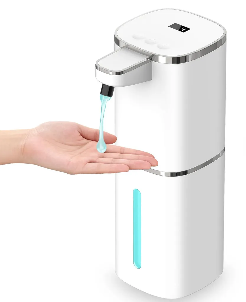 Distributeur de savon rechargeable USB avec 9 niveaux de débit