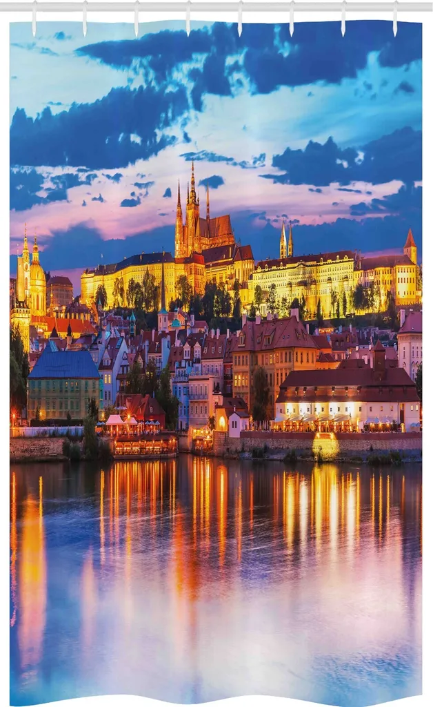 Migliore Tenda Doccia Tessuto 120x180 ABAKUHAUS | Praga Notturna