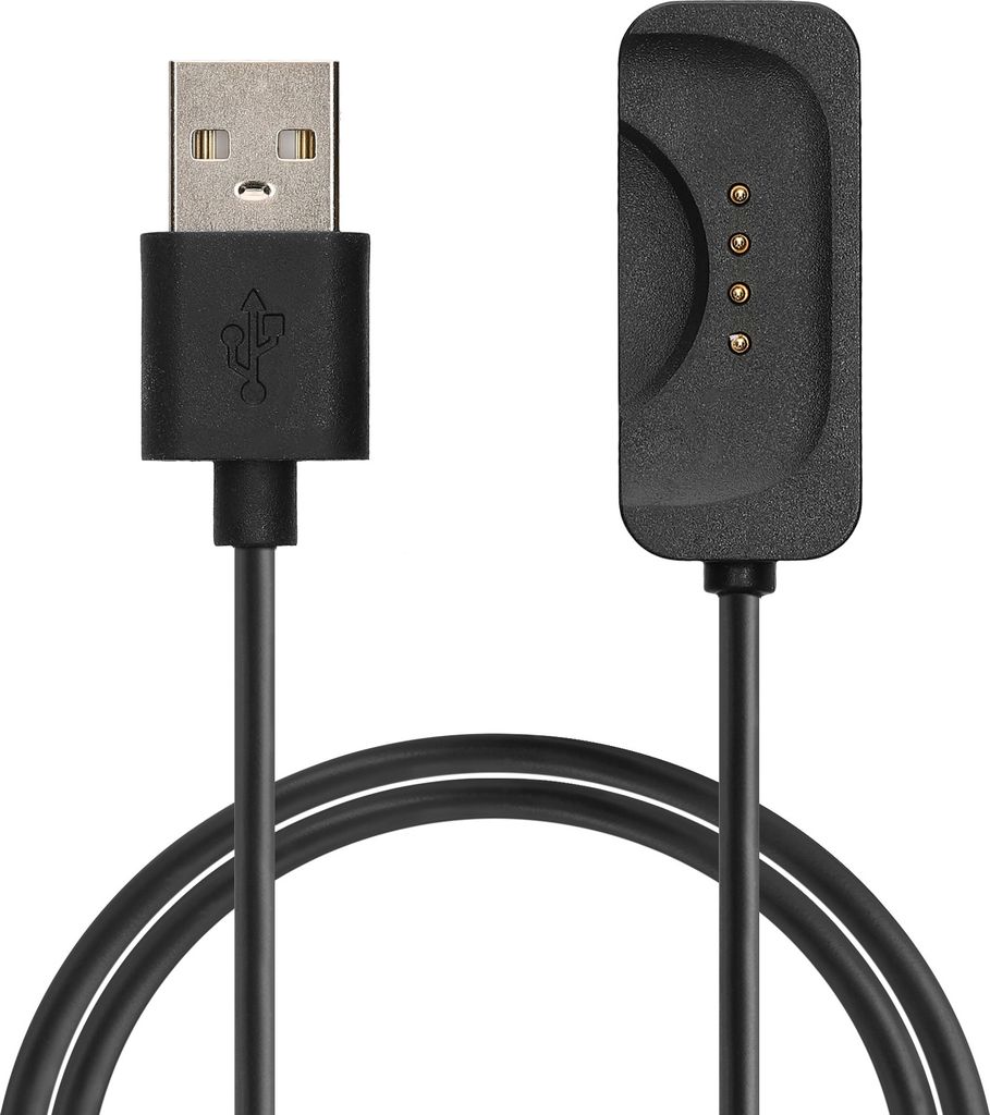 kwmobile USB Kabel Charger kompatibel mit OnePlus Watch 2 / Watch 3 Ladekabel - Smart Watch Ersatzkabel - Fitnesstracker Aufladekabel in Schwarz