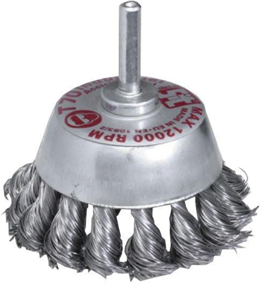 Brosse à tige 70 mm tête courbée ergonomique pour accès difficiles