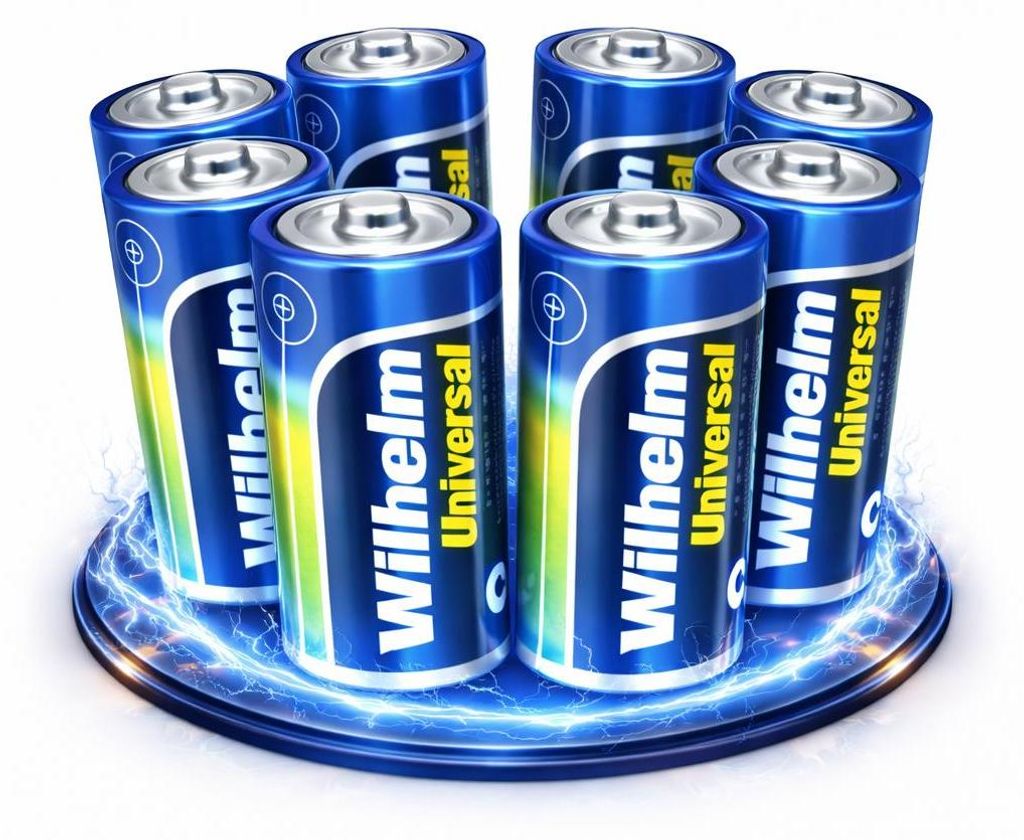 8 x Baby Wilhelm Alkaline Batterien C LR14 1,5V