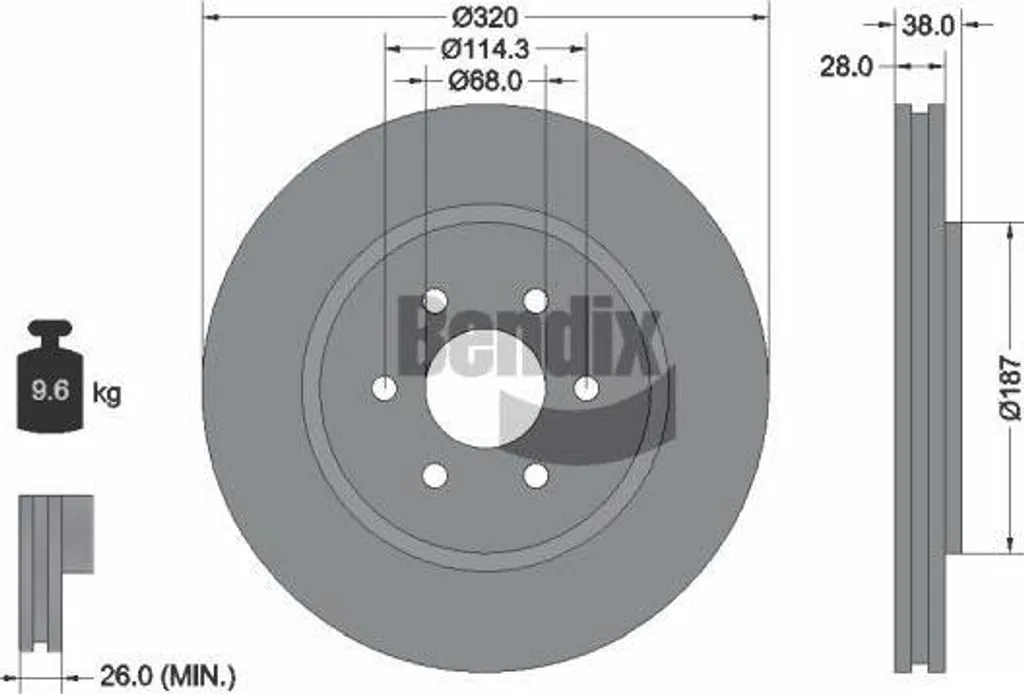 Disque de frein pour Nissan NP300 et Pathfinder spécial charges lourdes