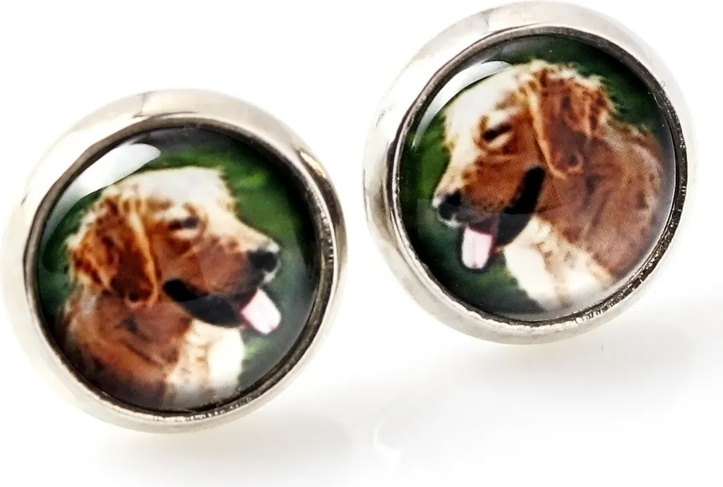 Orecchini con Foto Golden Retriever Art-Dog | Idea Regalo Donna Unica