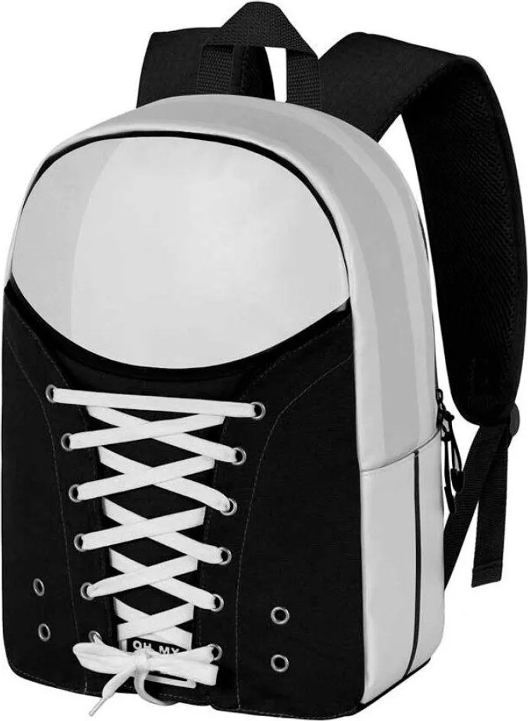 Zaino Oh My Pop! Sneakers Nero 30x17x40 cm - Qualità Premium Karactermania