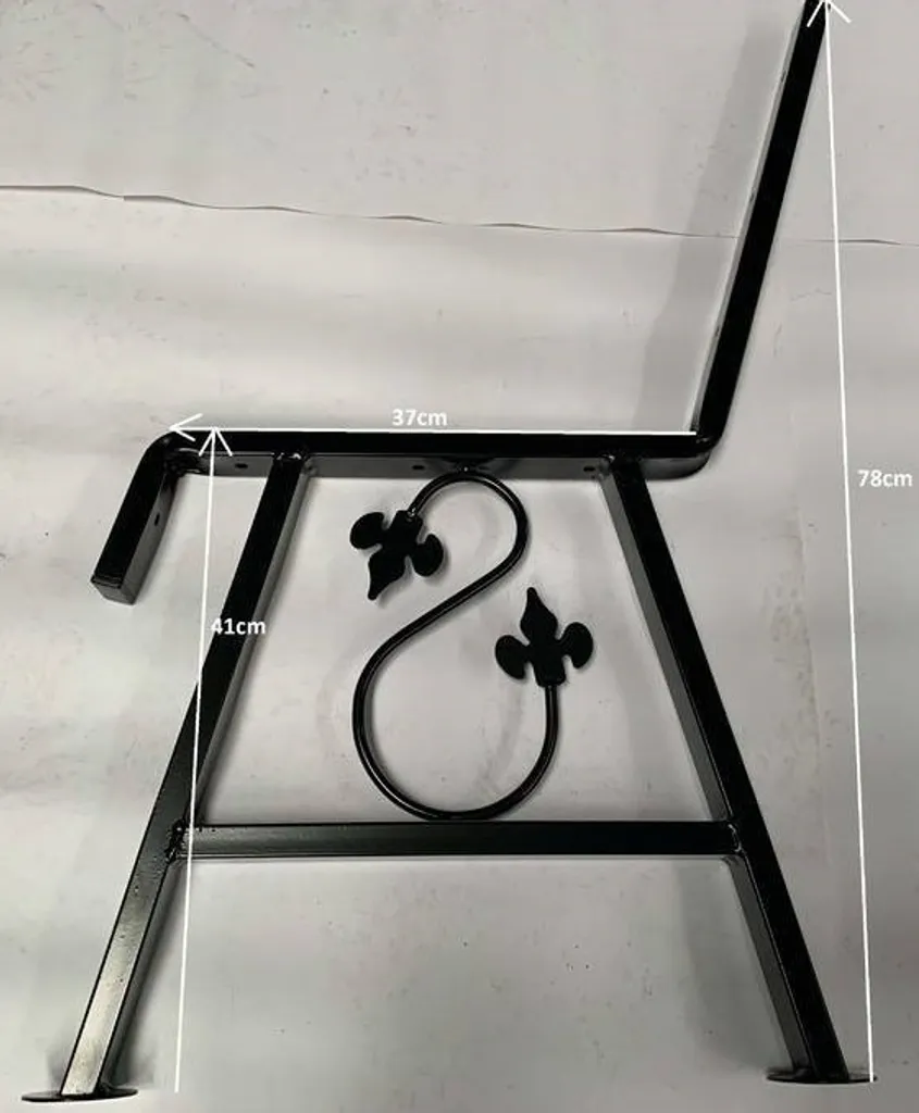 Pieds de banc stables noir 37x78cm - Réparez ou créez un banc de jardin