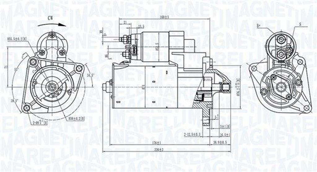 MAGNETI MARELLI 063725399010 Starter Anlasser 1,4kW für OPEL COMBO Kasten/Kombi (X12) 12V