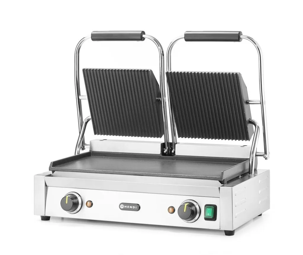 Appareil à grillades double Hendi pour cuisson simultanée mixte pro