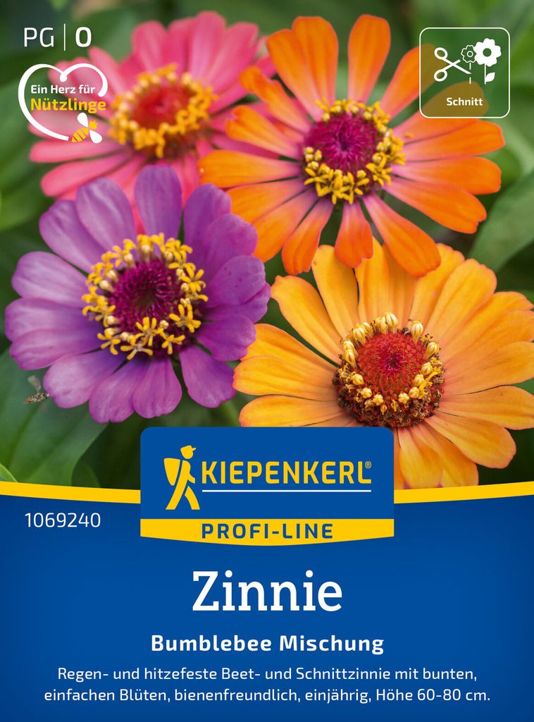 Kiepenkerl Zinniensamen Bumblebee 5 Pflanzen
