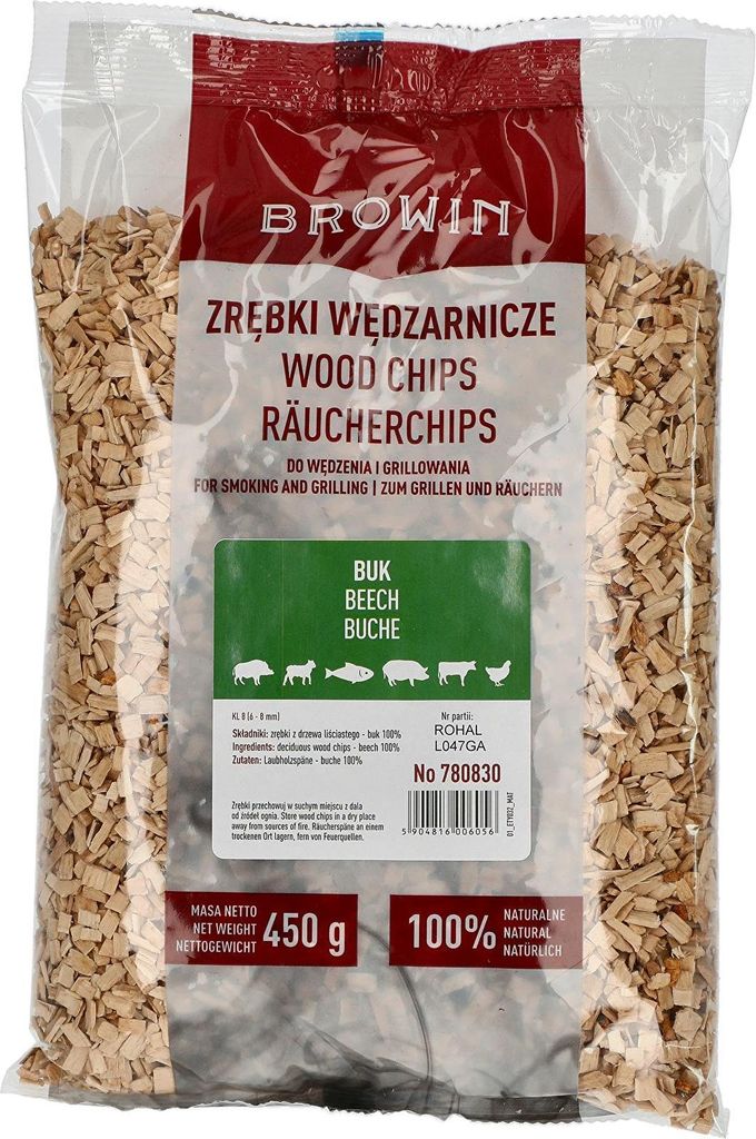 Drevené štiepky na údenie/grilovanie, BUK, 450 g Obrázok produktu 