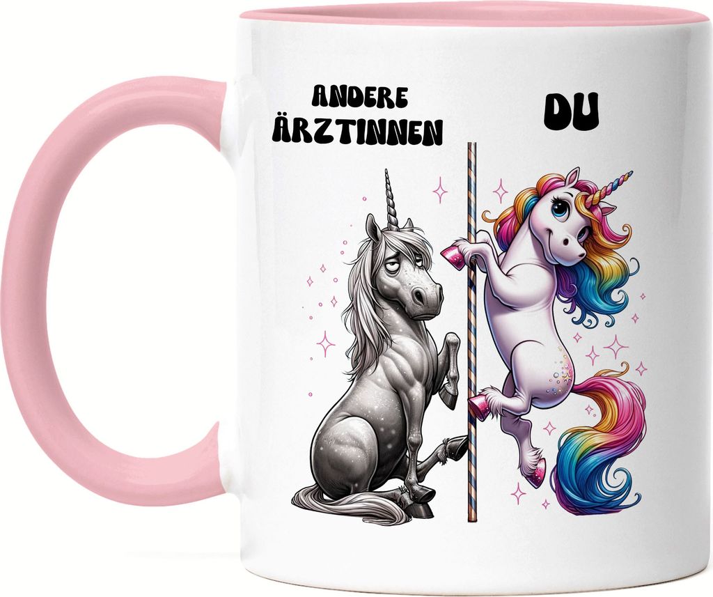 Andere Ärztinnen Du Einhorn Tasse Rosa Medizinerin Krankenhaus Einzigartig