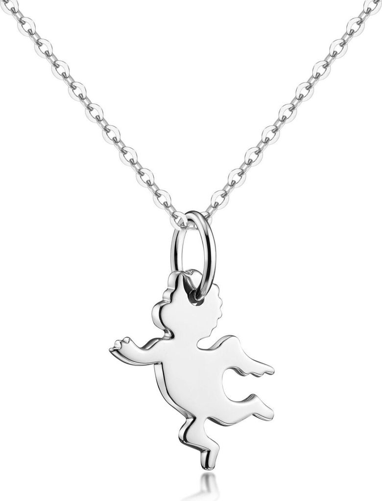 MATERIA by Matthias Wagner Silber Engel Anhänger - Damen Schutzengel Kettenanhänger 925 Silber inkl. Etui KA-1-Silber