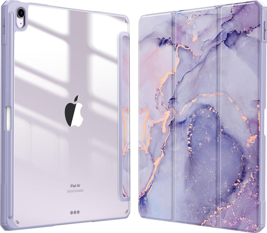 Fintie Hybrid Hülle für iPad Air 13 Zoll M4/M3/M2 (2026/2025/2024) mit Stifthalter - Stoßfeste Schutzhülle Case mit transparenter Hartschale au...