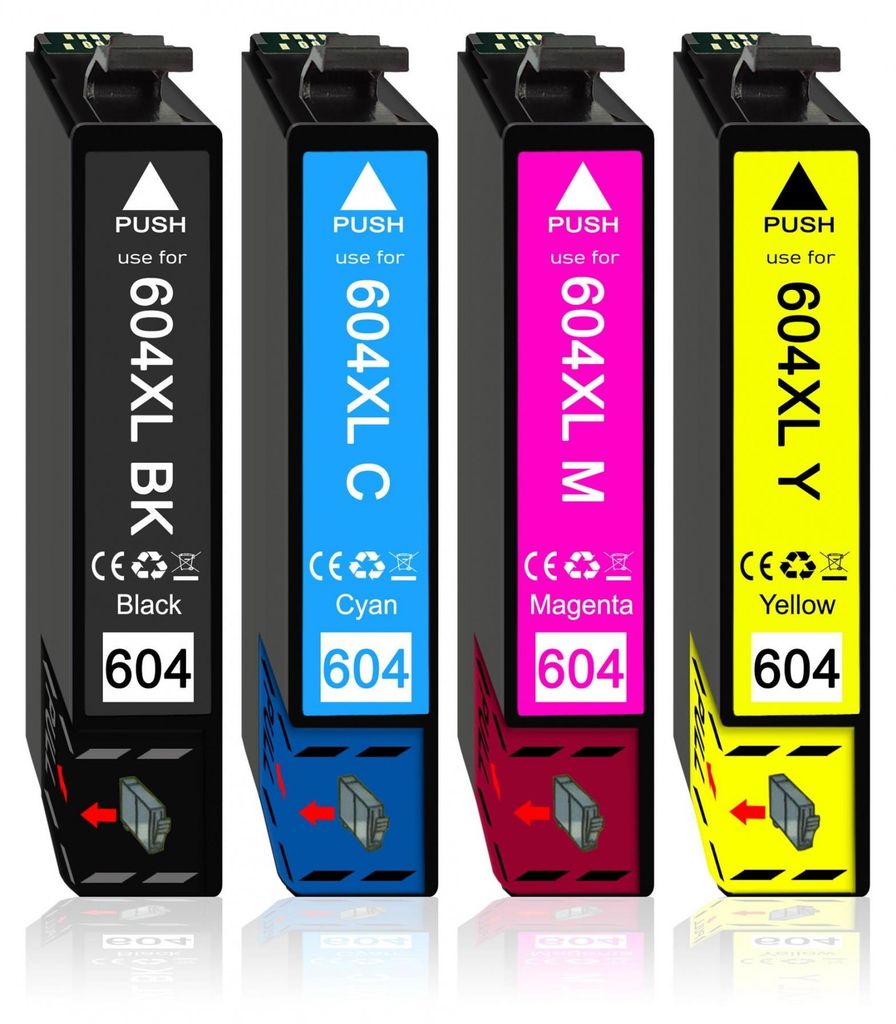 4er Pack Druckerpatronen 604 604XL kompatibel mit Epson Produktbild 