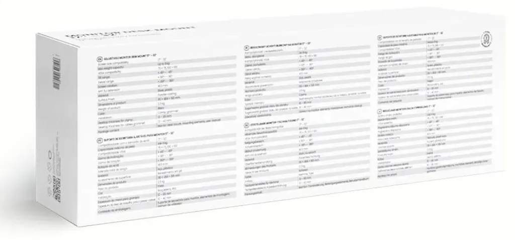Support de bureau Savio pour écran PC 17 à 32 pouces - Fixation stable