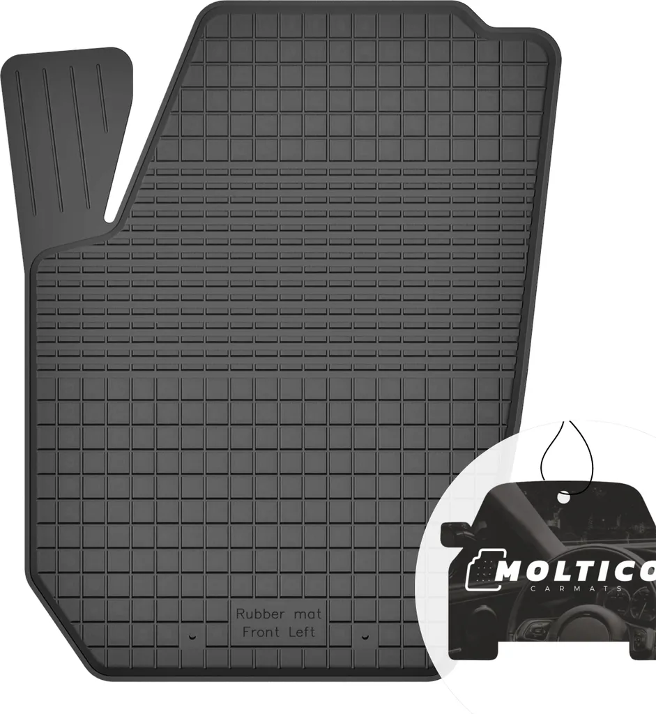 Tappetini in gomma per autista con bordo tappetini per auto tappetini in gomma per auto set da 1 pezzo - per Skoda Praktik 2007-2015