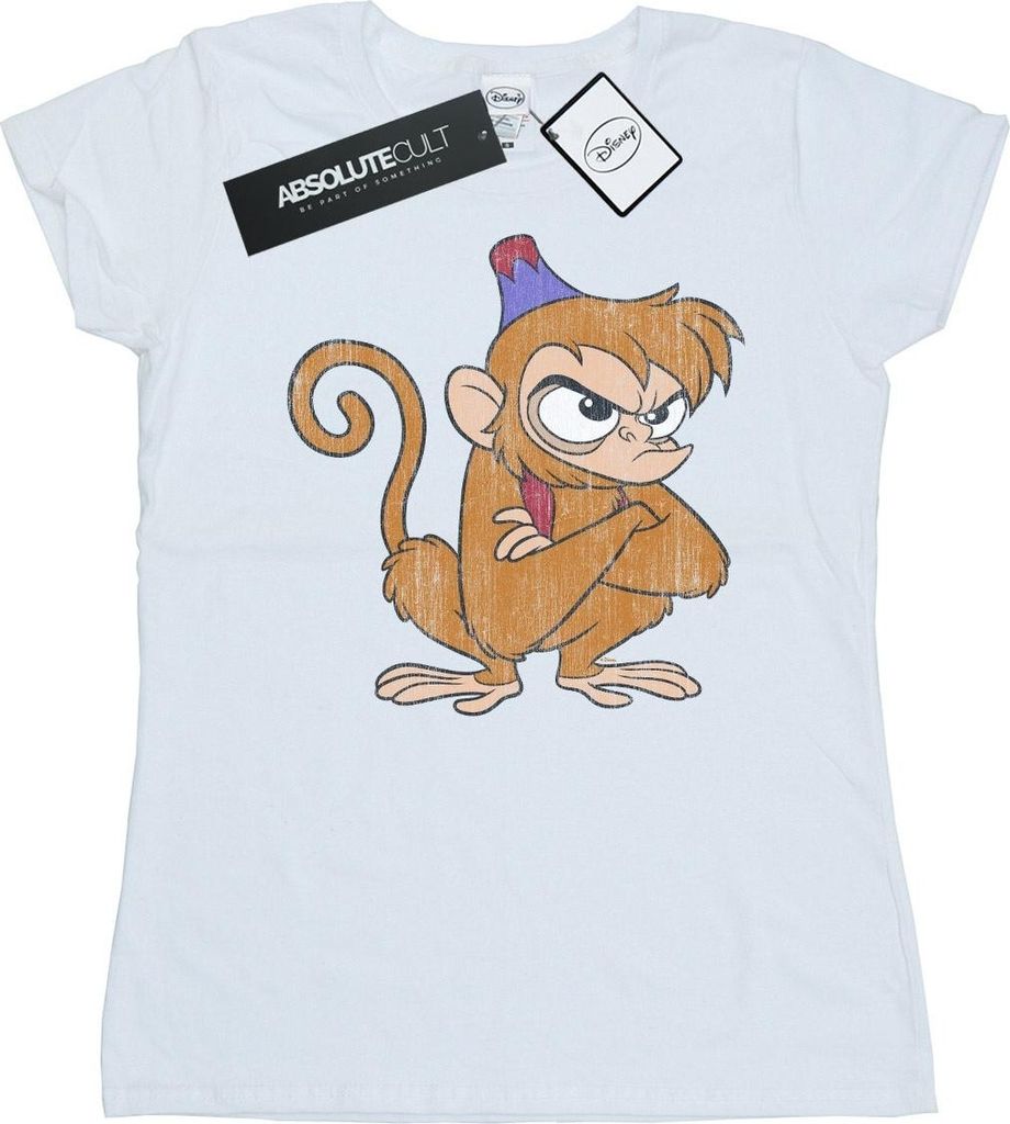 Disney - "Angry Abu" T-Shirt für Damen BI15451 (L) (Weiß)