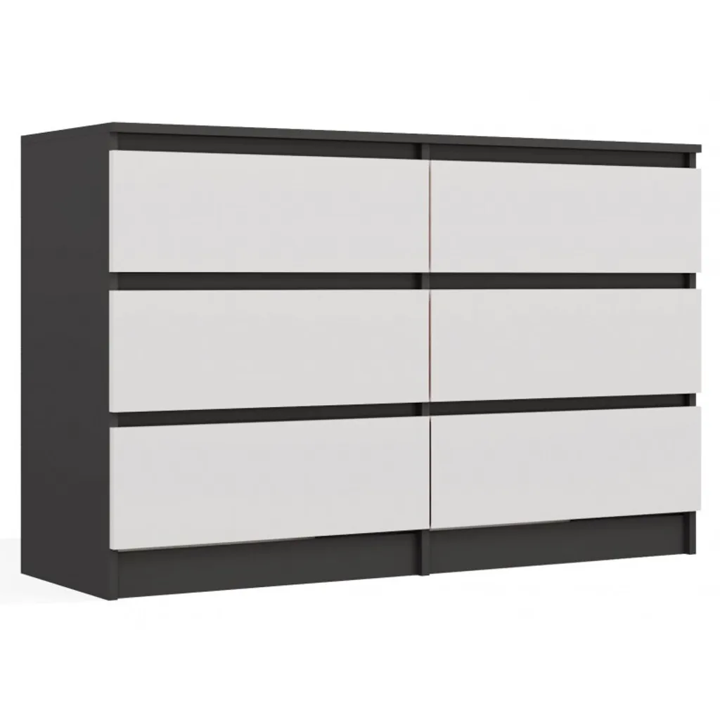 Optimisez votre espace avec la commode large TAAVI gain de place 6 tiroirs