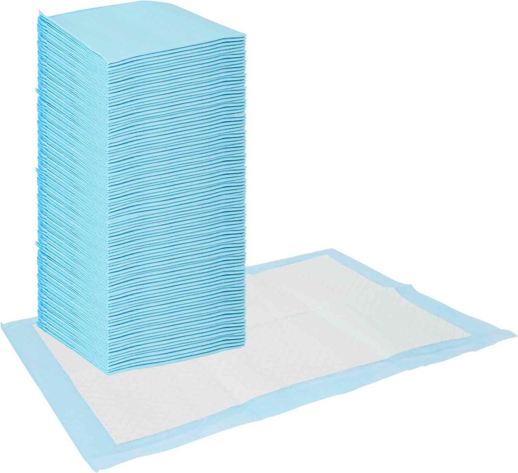 vidaXL Vliesstoff Haustier Trainingspad 100 pcs Blau und Weiß