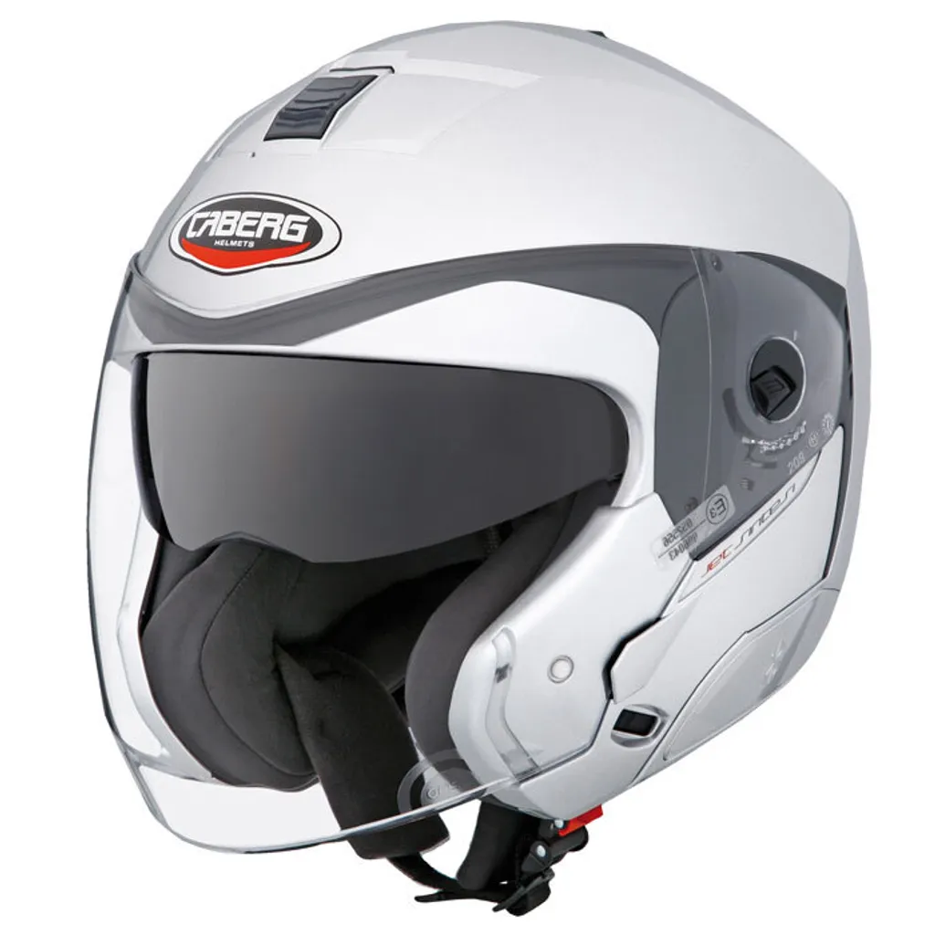 Casque jet confortable Caberg Sintesi argent métallisé en S
