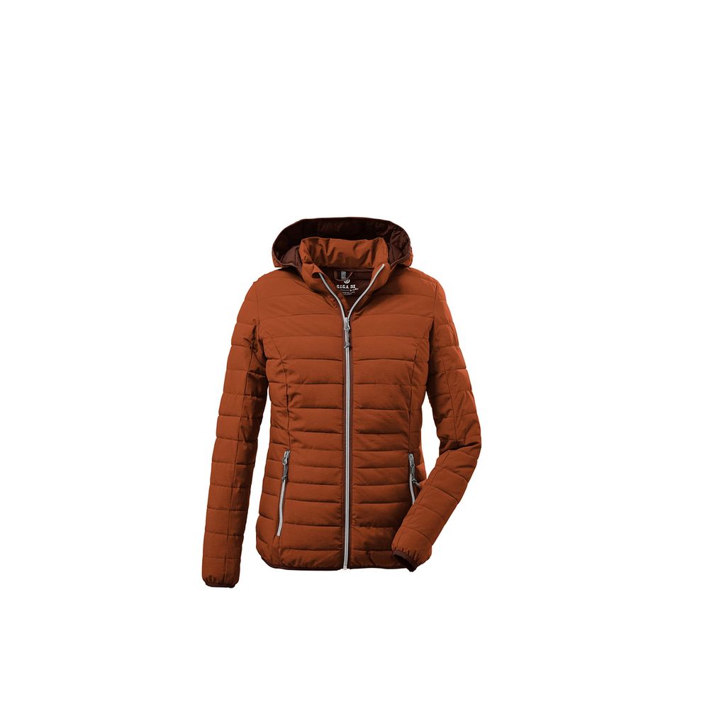 G.I.G.A. DX dames Gewatteerd jack/casual functioneel jack in donslook met afritsbare capuchon Uyaka, schwarz, 38, 28041-000