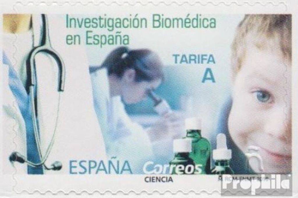 Briefmarken Spanien 2018 Mi 5219 (kompl.Ausg.) postfrisch Biomedizinische Forschung