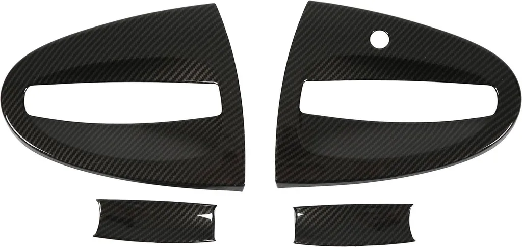 Cacher rayures poignée Smart Fortwo W451 via couvercle carbone 4 pcs