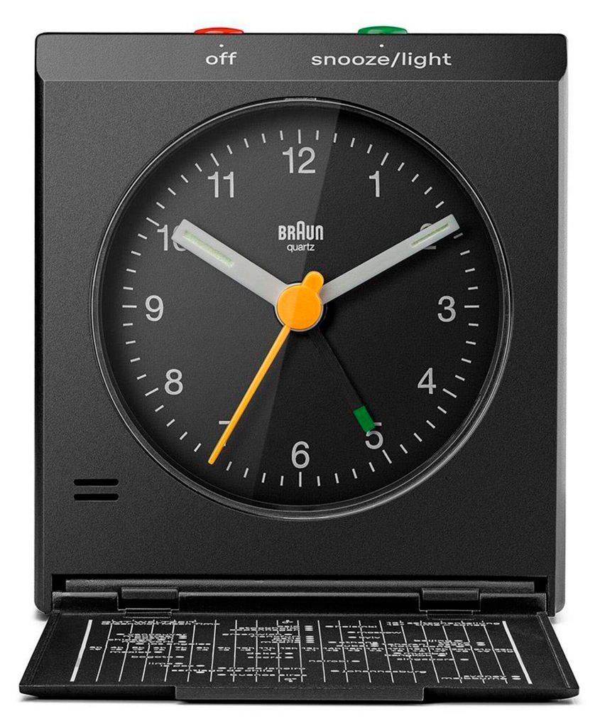 Braun BC 05 B Réveil à quartz pliable noir Image du produit 