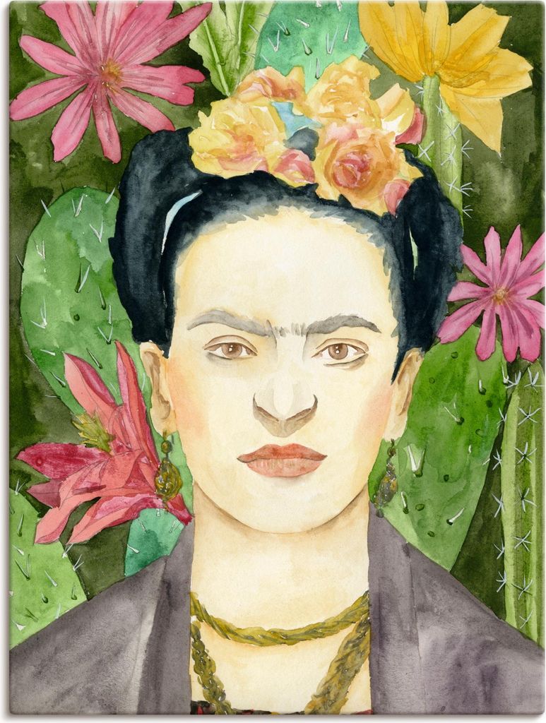 ARTland Leinwandbild Frida Kahlo I Größe: 90x120 cm