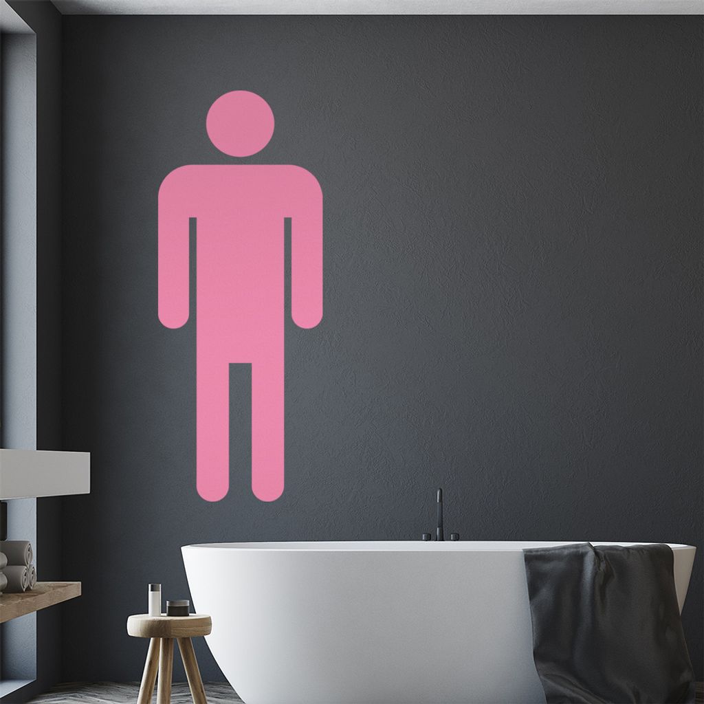 Männlich Piktogramm Wandtattoo Wandaufkleber Wall Sticker - Dekoration, Küche, Wohnzimmer, Schlafzimmer, Badezimmer