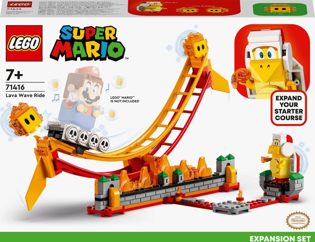 LEGO 71416 Super Mario Lavawelle-Fahrgeschäft – Produktbild 