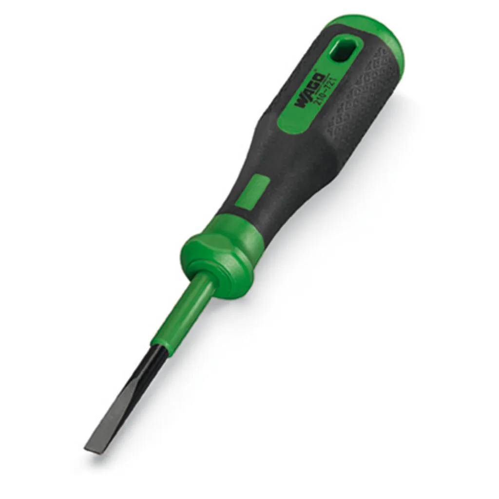 Tournevis d'électricien lame plate 5,5 mm 210-721 pour bornier rail DIN