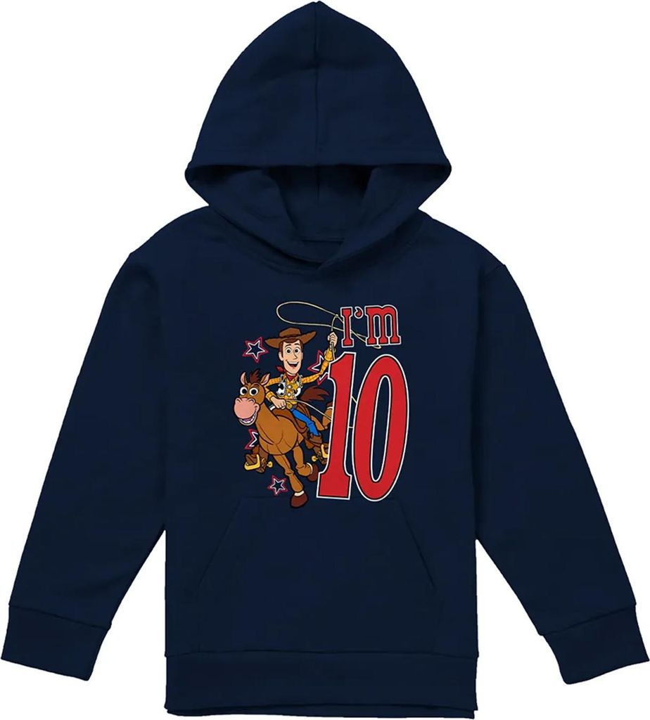 Toy Story - "I'm 10" Hoodie zum Überziehen für Kinder, Geburtstag TV22812 (152-158) (Marine)