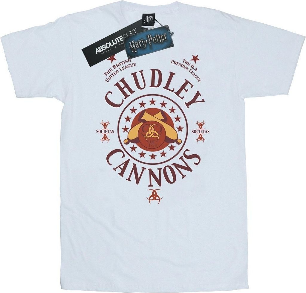 Harry Potter - "Chudley Cannons" T-Shirt für Herren BI29048 (M) (Weiß)