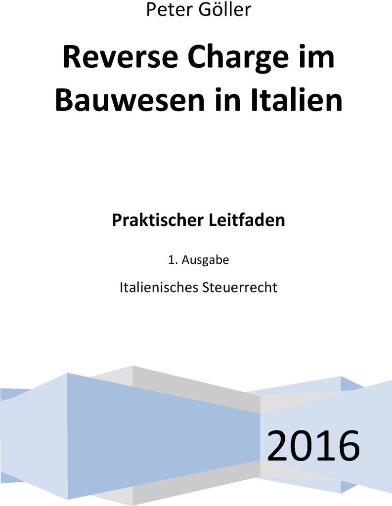 Reverse Charge im Bauwesen in Italien