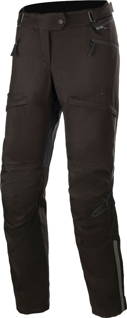 Alpinestars Stella AST-1 V2 Wasserdichte Motorrad Damen Textilhose, schwarz/schwarz, M