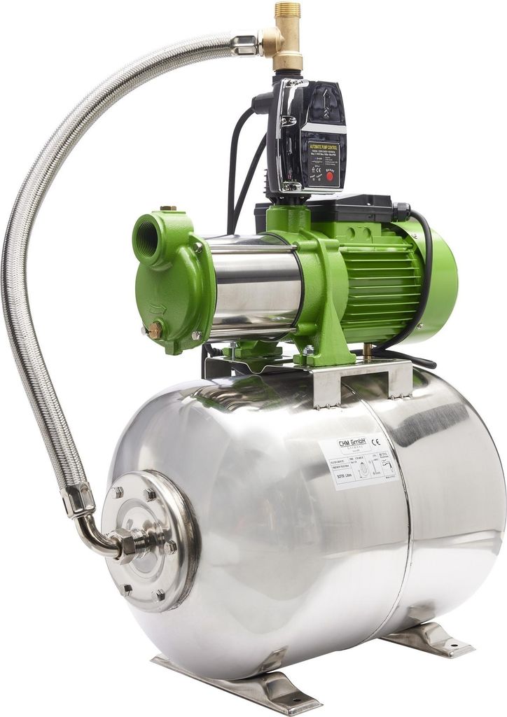 CHM Hauswasserwerk 50L Edelstahl,1100 W Kreiselpumpe 5,5 Produktbild 
