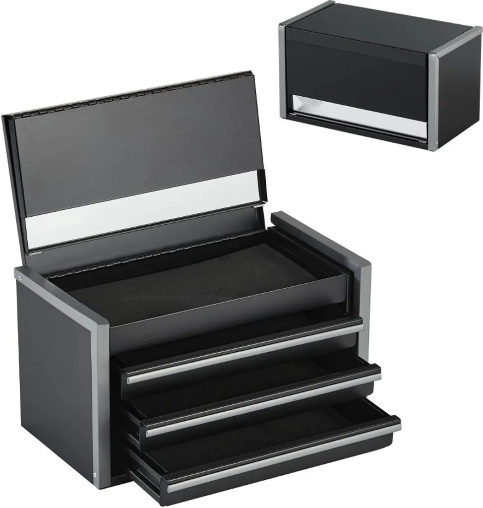 Boîte à outils à 3 tiroirs de rangement format mini pour bricolage DIY