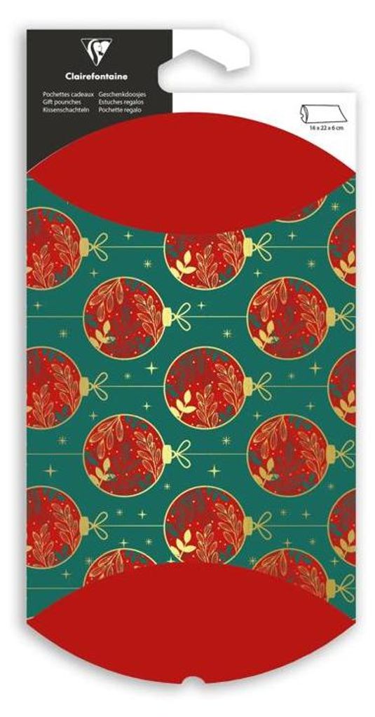 Geschenkbeutel 16x22 Weihnachtkugel