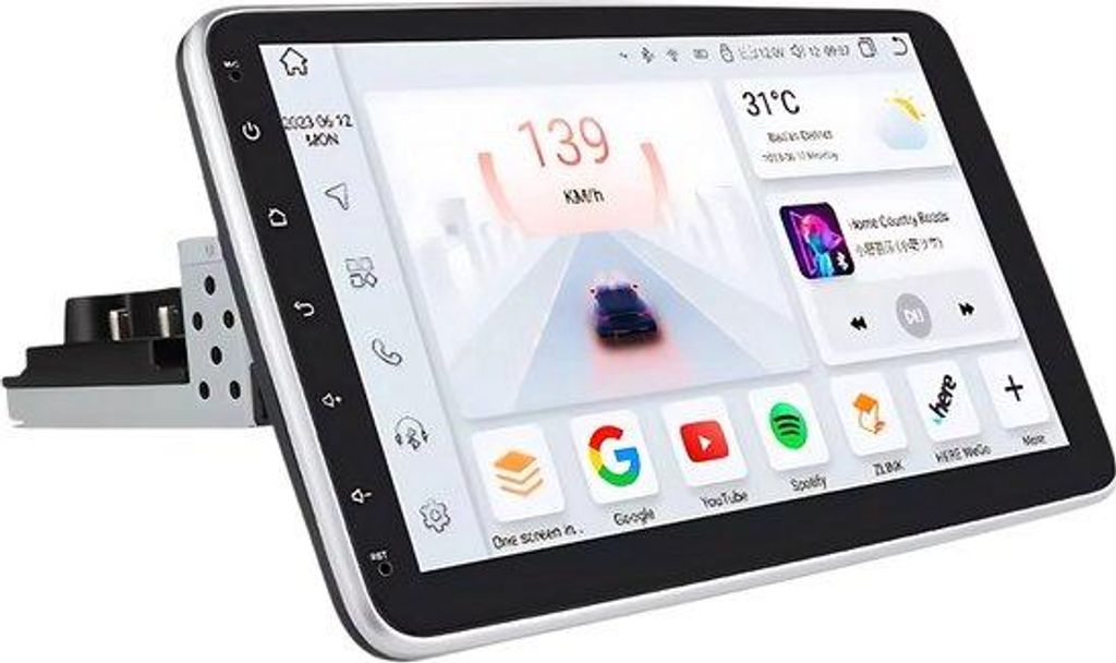 Autoradio mit Bluetooth und CarPlay – für Fahrzeuge mit DIN-Schacht – kompatibel mit Apple und Android – Stereoanlage – Navigationssystem ...