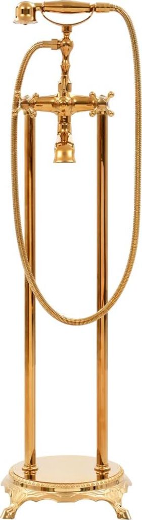 vidaXL Freistehende Badewannenarmatur Edelstahl 99,5 cm Golden
