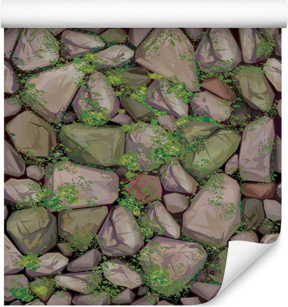 10m VLIES TAPETE Rolle Schiefer Stein Mauer Illusion Steinoptik Wand XXL