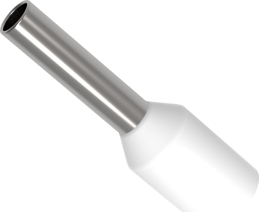 500 AUPROTEC Aderendhülsen 0,75 mm² isoliert weiß Kabelendhülsen
