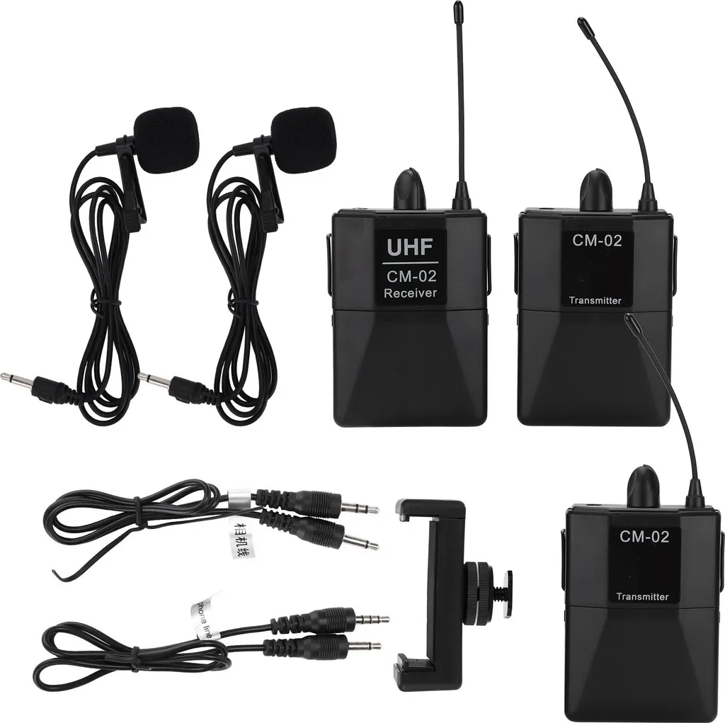 Microphone sans fil pour interview reflex et capture d'appels 16 CH - 2