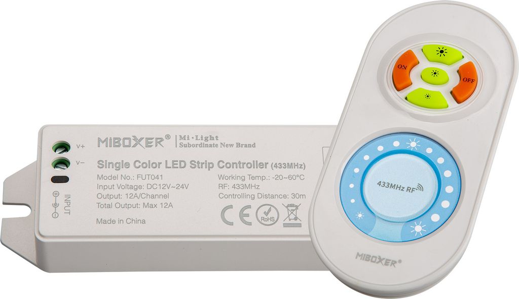 Milight LED Funk Dimmer 12V/24V DC 12A für einfarbige LED Streifen