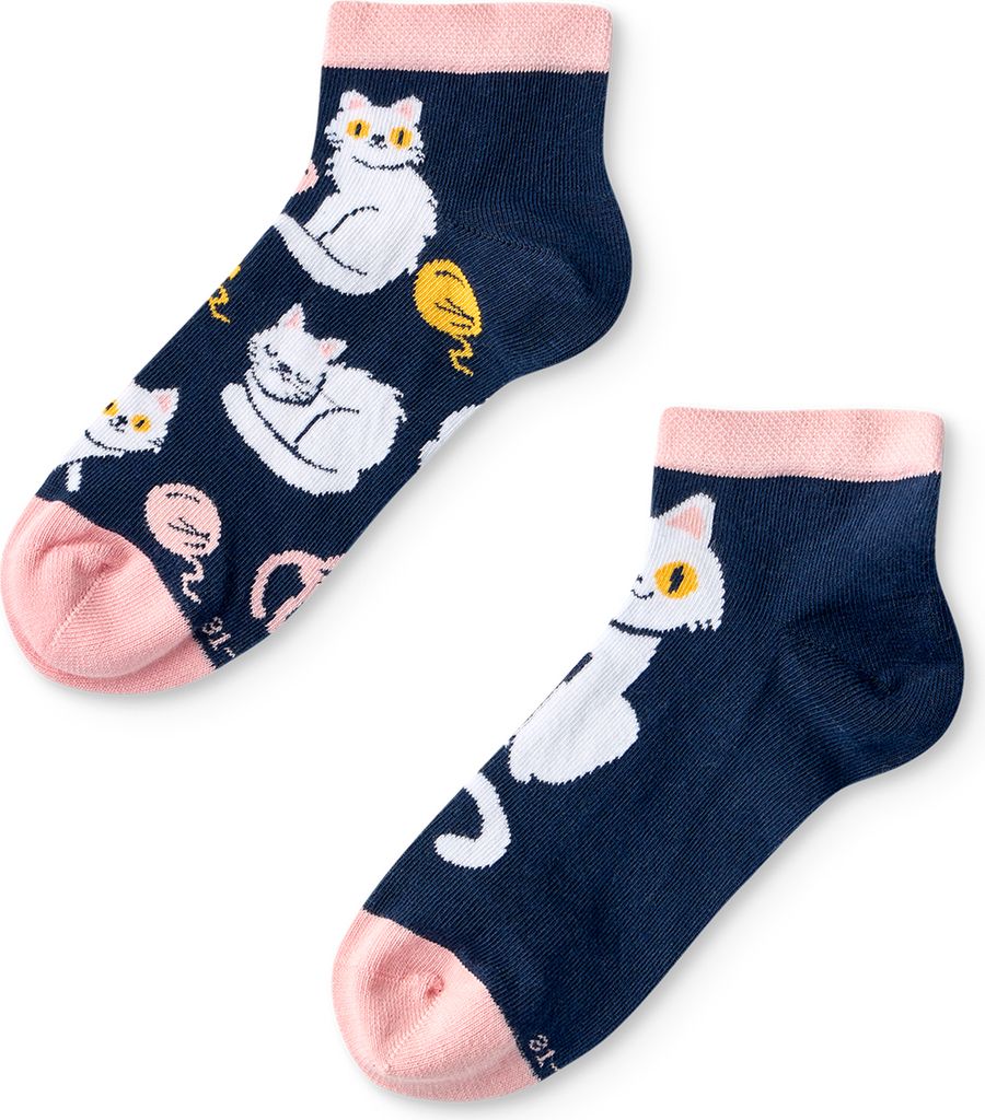 Dedoles Jungen und Mädchen Sneaker-Socken Kätzchen Produktbild 